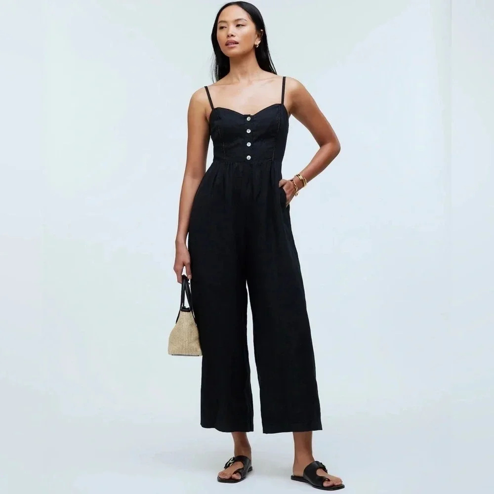 Madewell Sleeveless Wide-Leg Jumpsuit